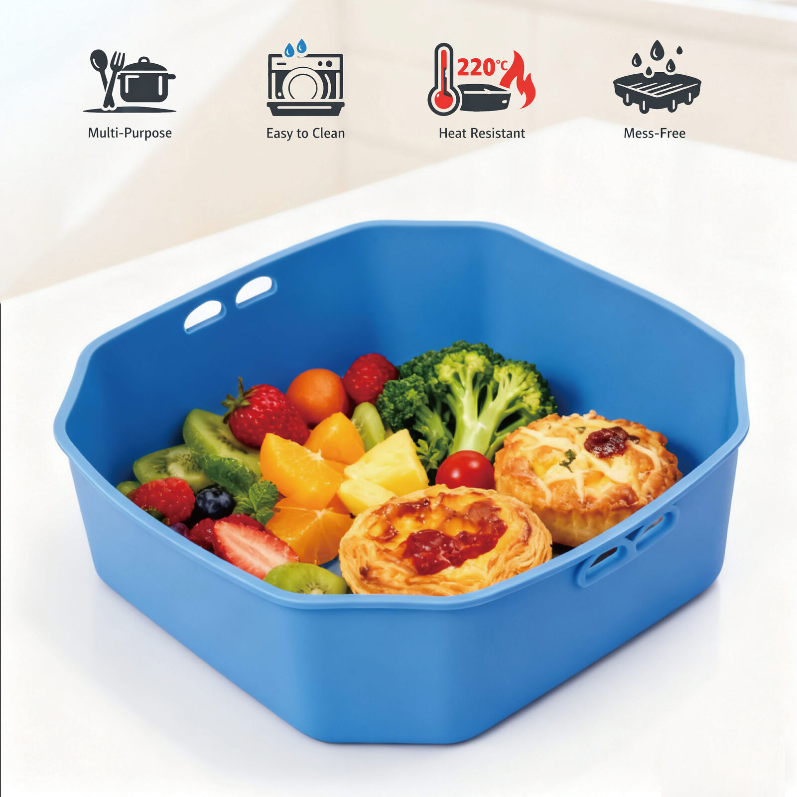 Air Fryer Bpa-Free Multi-Purpose Silicone Liners, 2-Pack – Nice N Cheap Variety Store Air Fryer Bpa-Free Multi-Purpose Silicone Liners, 2-Pack - Image 6