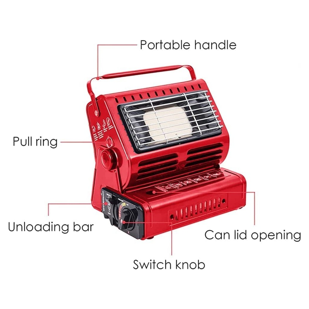 Portable Butane Gas Heater Camping Camp Tent Outdoor Hiking Camper Survival Red – Nice N Cheap Variety Store Portable Butane Gas Heater Camping Camp Tent Outdoor Hiking Camper Survival Red - Image 6