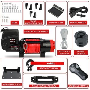 X-Bull Electric Winch 12V 6000Lbs Synthetic Rope Wireless Remote Atv Utv Boat Trailer 4Wd – Nice N Cheap Variety Store X-Bull Electric Winch 12V 6000Lbs Synthetic Rope Wireless Remote Atv Utv Boat Trailer 4Wd - Image 3