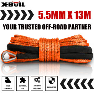 X-Bull 12V Electric Winch 4500Lb Winch Boat Trailer Steel Cable With 5.5Mx13M Synthetic Rope Orange – Nice N Cheap Variety Store X-Bull 12V Electric Winch 4500Lb Winch Boat Trailer Steel Cable With 5.5Mx13M Synthetic Rope Orange - Image 2