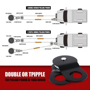 X-Bull Winch Recovery Kit 13Pcs Recovery Tracks /Snatch Strap Off Road 4X4 - Image 8