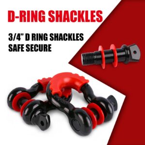 X-Bull Winch Recovery Kit 13Pcs Recovery Tracks /Snatch Strap Off Road 4X4 - Image 7