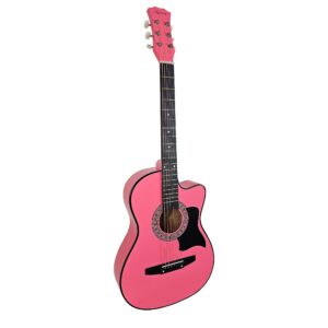 Pink Acoustic Guitar