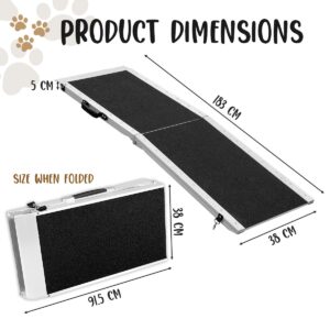 Kartrite Foldable Aluminium Dog Ramp - 183 X 38Cm
