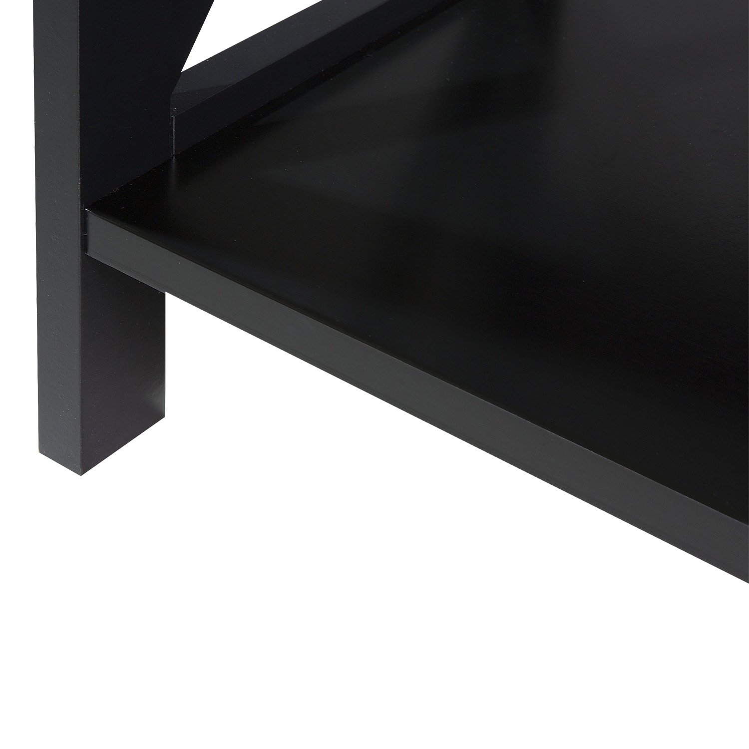 Sarantino Daphne 5-Tier Cross Panel Bookshelf – Nice N Cheap Variety Store Sarantino Daphne 5-Tier Cross Panel Bookshelf - Image 6