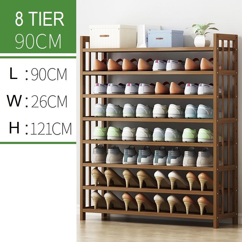 8 Tier Tower Bamboo Wooden Shoe Rack Corner Shelf Stand Storage Organizer – Nice N Cheap Variety Store 8 Tier Tower Bamboo Wooden Shoe Rack Corner Shelf Stand Storage Organizer