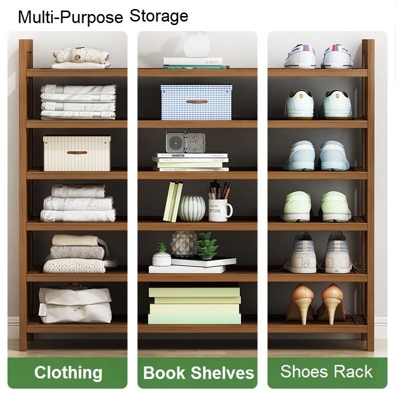 8 Tier Tower Bamboo Wooden Shoe Rack Corner Shelf Stand Storage Organizer – Nice N Cheap Variety Store 8 Tier Tower Bamboo Wooden Shoe Rack Corner Shelf Stand Storage Organizer - Image 2