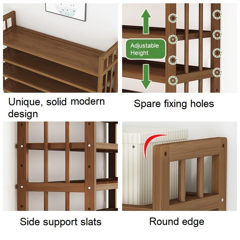 11 Tier Tower Bamboo Wooden Shoe Rack Corner Shelf Stand Storage Organizer – Nice N Cheap Variety Store 11 Tier Tower Bamboo Wooden Shoe Rack Corner Shelf Stand Storage Organizer - Image 2