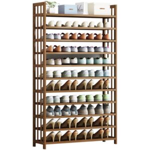 11 Tier Tower Bamboo Wooden Shoe Rack Corner Shelf Stand Storage Organizer – Nice N Cheap Variety Store 11 Tier Tower Bamboo Wooden Shoe Rack Corner Shelf Stand Storage Organizer - Image 3