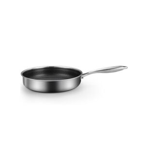 Stainless Steel Frying Pan Non-Stick Cooking Frypan Cookware 28Cm Honeycomb Single Sided - Image 11