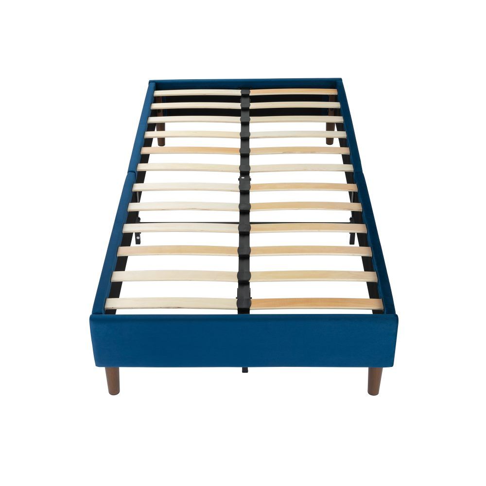 Velvet Blue Bed Frame – Double – Nice N Cheap Variety Store Velvet Blue Bed Frame – Double - Image 9