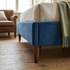 Velvet Blue Bed Frame – Double – Nice N Cheap Variety Store Velvet Blue Bed Frame – Double - Image 10