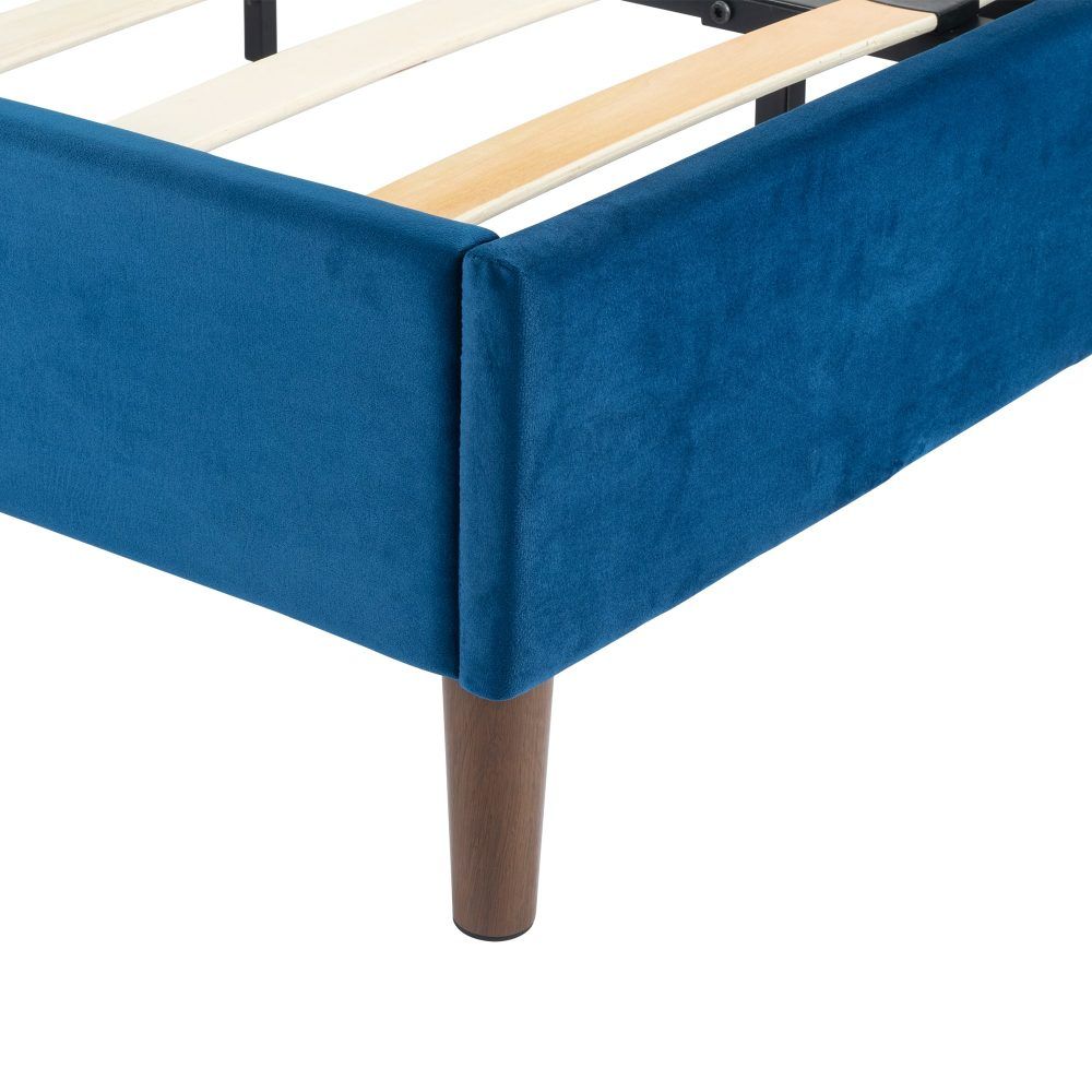 Velvet Blue Bed Frame – Double – Nice N Cheap Variety Store Velvet Blue Bed Frame – Double - Image 11