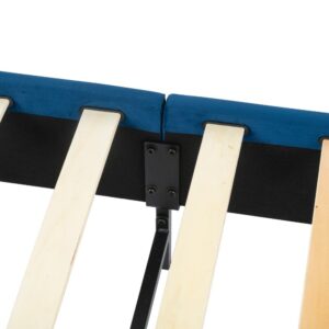 Velvet Blue Bed Frame – Double – Nice N Cheap Variety Store Velvet Blue Bed Frame – Double - Image 12