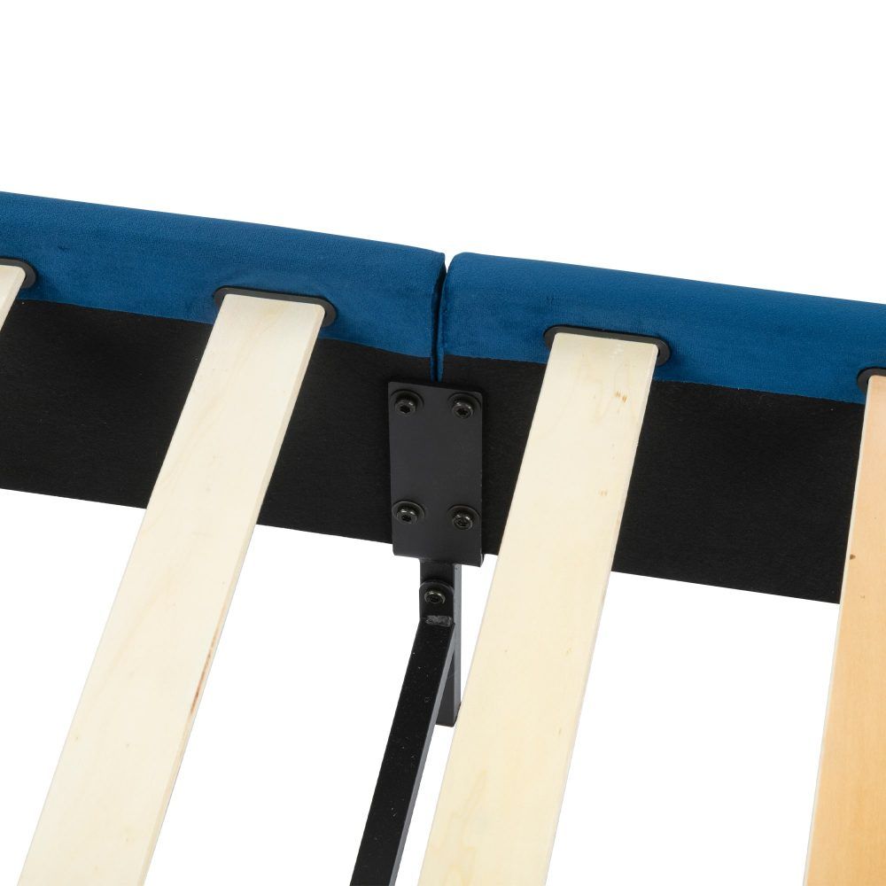 Velvet Blue Bed Frame – Single – Nice N Cheap Variety Store Velvet Blue Bed Frame – Single - Image 12
