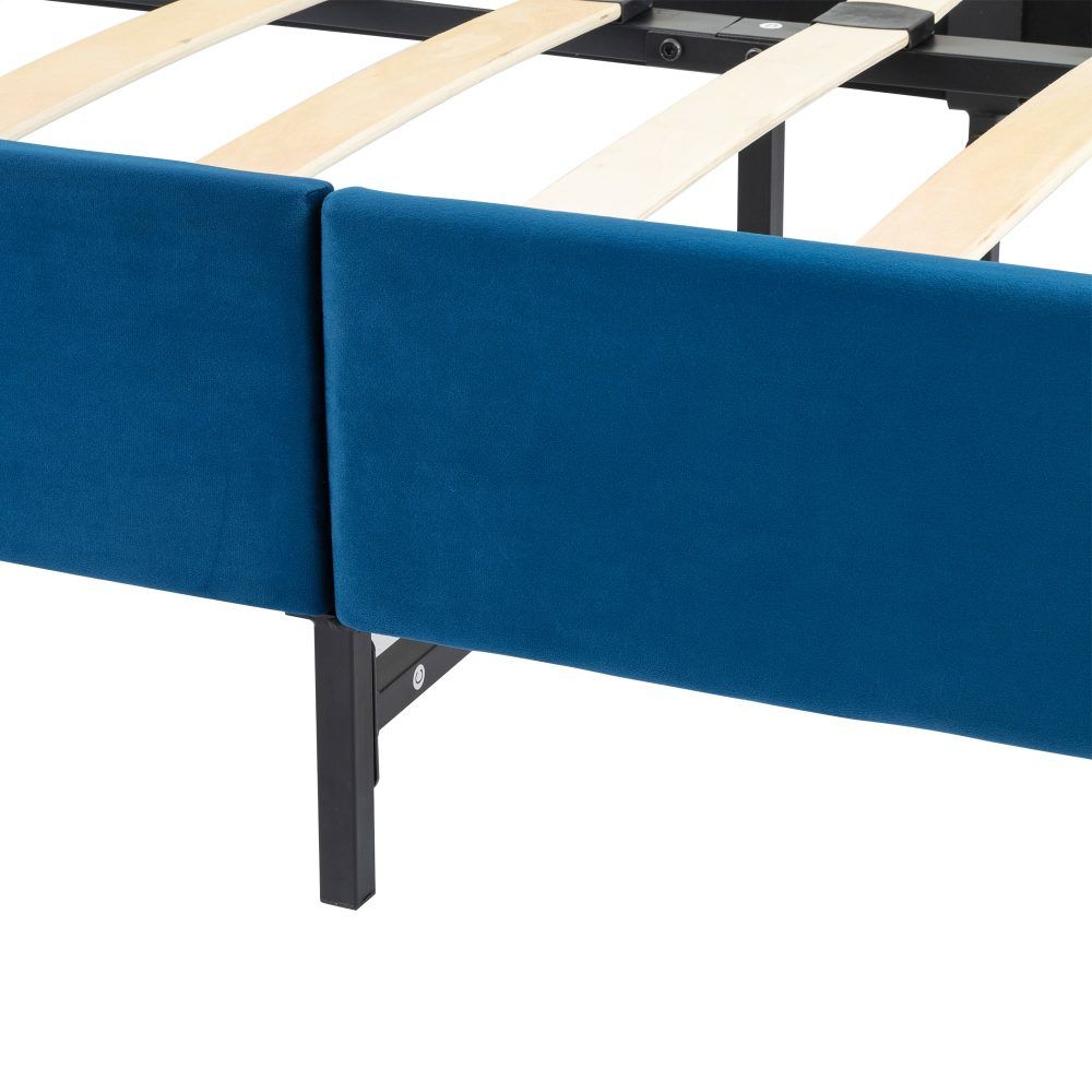 Velvet Blue Bed Frame – Single – Nice N Cheap Variety Store Velvet Blue Bed Frame – Single - Image 13