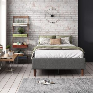 Bed Frame Mattress Foundation (Dark Grey) – Queen - Image 6