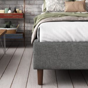 Bed Frame Mattress Foundation (Dark Grey) – Queen - Image 8