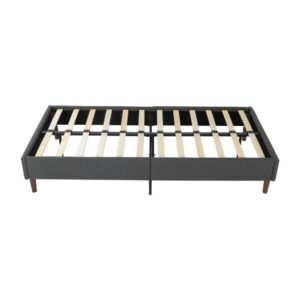 Bed Frame Mattress Foundation (Dark Grey) – Queen - Image 9