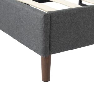 Bed Frame Mattress Foundation (Dark Grey) – Queen - Image 12