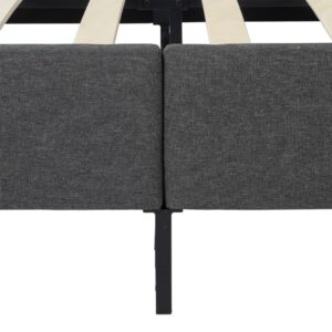 Bed Frame Mattress Foundation (Dark Grey) – Queen - Image 13