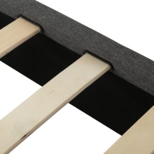 Bed Frame Mattress Foundation (Dark Grey) – Queen - Image 14