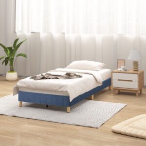 Metal Bed Frame Mattress Foundation Blue – King - Image 7