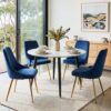 Ocean’S Velvet Dining Set – Nice N Cheap Variety Store Ocean’S Velvet Dining Set Product Image Nice N Cheap Variety Store