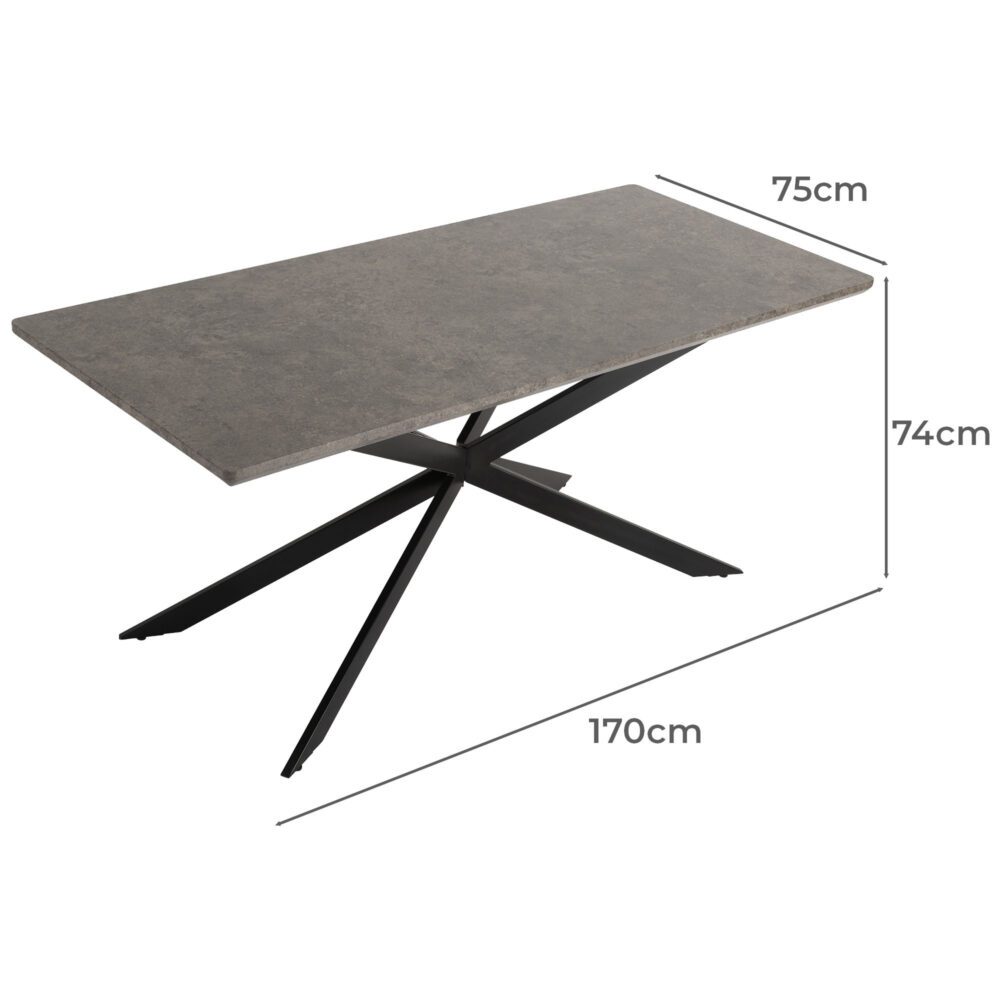 Falcon Rectangular Dining Table Mdf Marbling – Nice N Cheap Variety Store Falcon Rectangular Dining Table Mdf Marbling - Image 10