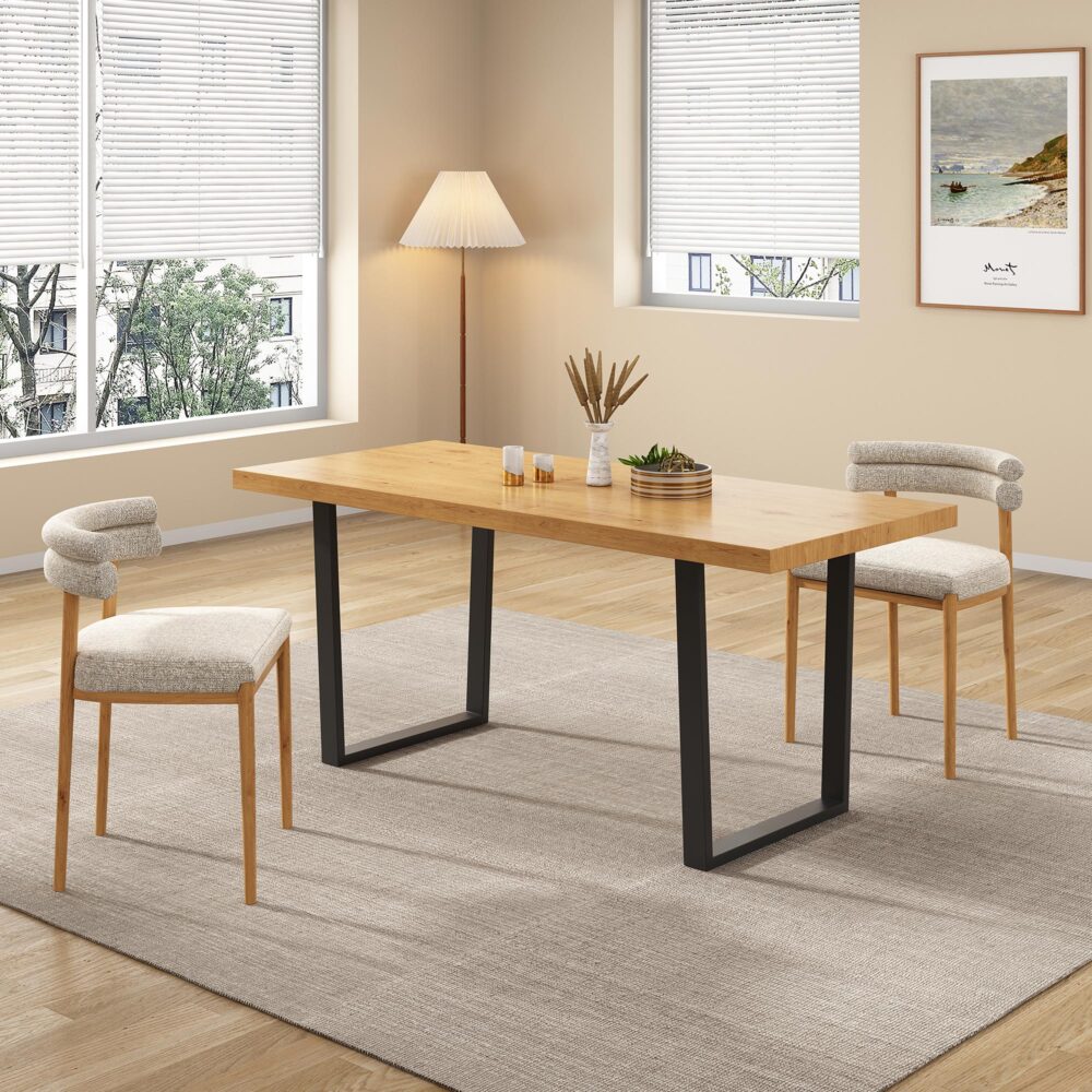 Venice Rectangular Dining Table 170Cm Natural – Nice N Cheap Variety Store Venice Rectangular Dining Table 170Cm Natural - Image 2