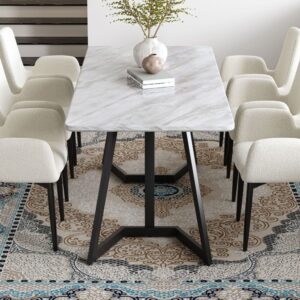 Rectangular Marble-Effect Table – Nice N Cheap Variety Store Rectangular Marble-Effect Table - Image 3