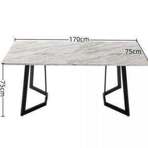 Rectangular Marble-Effect Table – Nice N Cheap Variety Store Rectangular Marble-Effect Table - Image 7