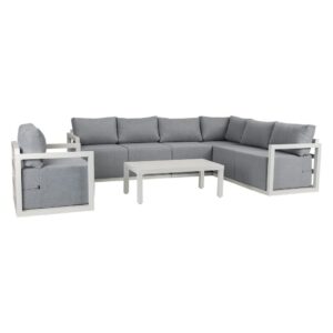 Alfresco 7-Seat Garden Lounge Set – White - Image 5