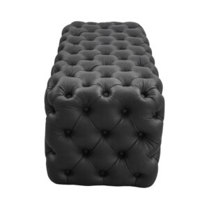 Black Leathaire Ottoman-Rectangular – Nice N Cheap Variety Store Black Leathaire Ottoman-Rectangular - Image 5