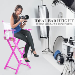 Director Movie Folding Tall Chair 76Cm Pink Humor - Image 3