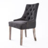 French Provincial Dining Chair Oak Leg Amour Black Product Image Nice N Cheap Variety Store