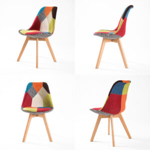 2X Retro Dining Cafe Chair Padded Seat Multi Colour – Nice N Cheap Variety Store 2X Retro Dining Cafe Chair Padded Seat Multi Colour - Image 3
