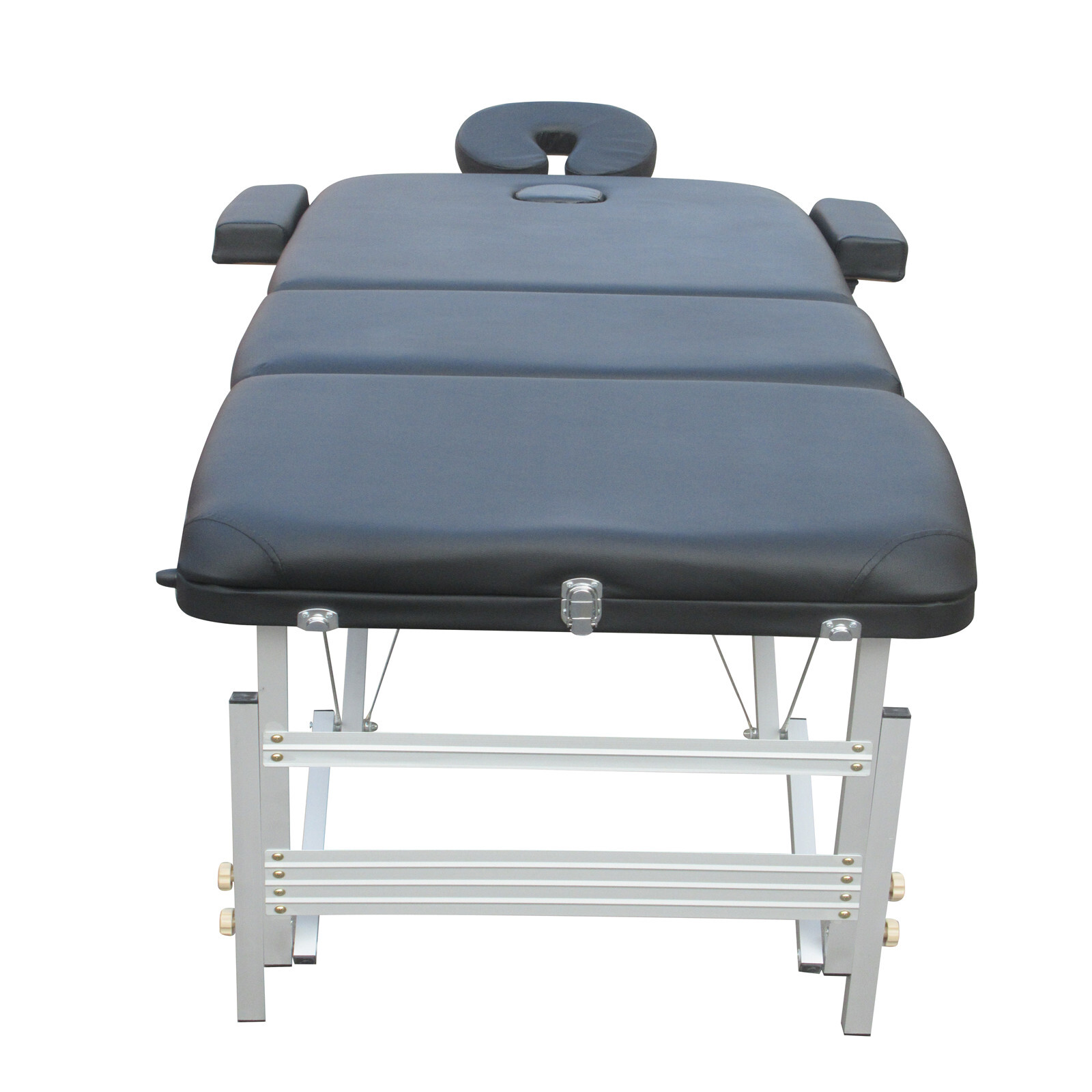 Yes4Homes 3 Fold 5 Cm Thickness Foam Portable Aluminium Massage Table Massage Bed Beauty Therapy Black – Nice N Cheap Variety Store Yes4Homes 3 Fold 5 Cm Thickness Foam Portable Aluminium Massage Table Massage Bed Beauty Therapy Black - Image 3