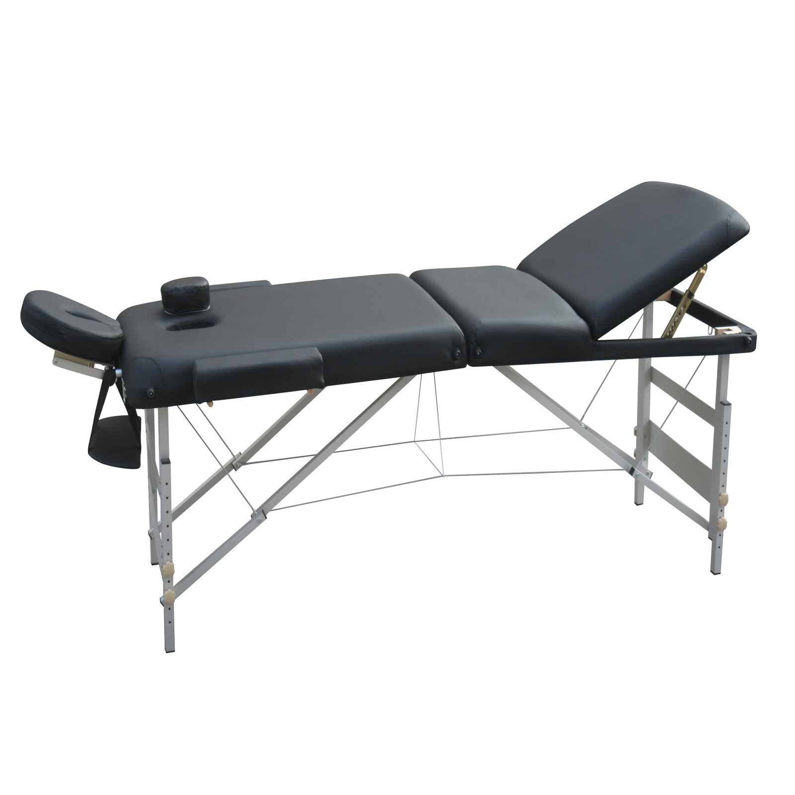 Yes4Homes 3 Fold 5 Cm Thickness Foam Portable Aluminium Massage Table Massage Bed Beauty Therapy Black – Nice N Cheap Variety Store Yes4Homes 3 Fold 5 Cm Thickness Foam Portable Aluminium Massage Table Massage Bed Beauty Therapy Black - Image 4