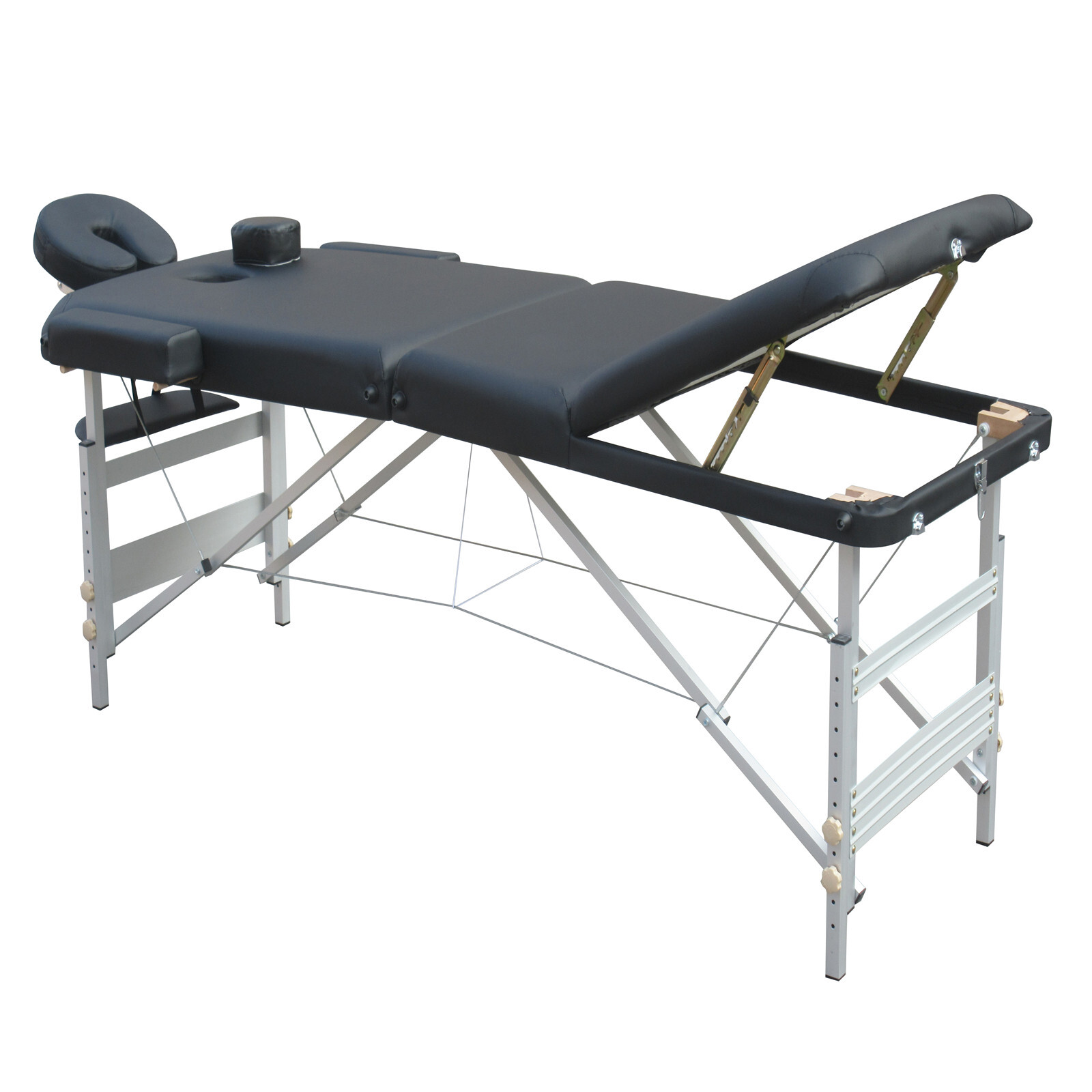 Yes4Homes 3 Fold 5 Cm Thickness Foam Portable Aluminium Massage Table Massage Bed Beauty Therapy Black – Nice N Cheap Variety Store Yes4Homes 3 Fold 5 Cm Thickness Foam Portable Aluminium Massage Table Massage Bed Beauty Therapy Black - Image 5