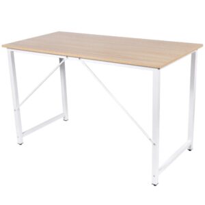 Yes4Homes Computer Desk, Sturdy Home Office Laptop Desk Modern Writing Table, Multipurpose Workstation - Image 3
