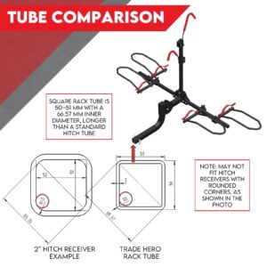 2 Bike Rack For Car Suv Rear Bicycle Holder Carrier Hitch Mount Platform Holder - Image 9
