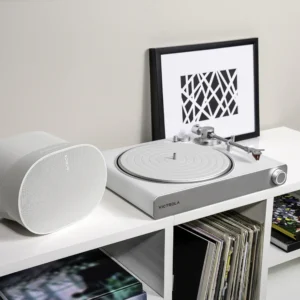 Victrola Stream Pearl Wi-Fi &Amp; Bluetooth Turntable – Nice N Cheap Variety Store Rear View Of Victrola Stream Pearl Turntable Showing Rca And Ethernet Ports