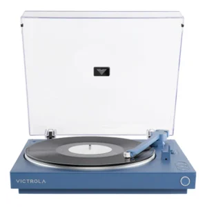 Victrola Automatic Turntable &Amp; Tempo Speakers Bundle - Blue – Nice N Cheap Variety Store Victrola Automatic Turntable &Amp; Tempo Speakers Bundle - Blue - Image 2