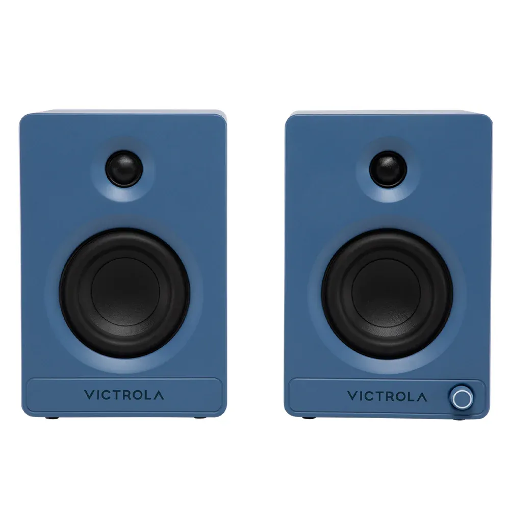 Victrola Automatic Turntable &Amp; Tempo Speakers Bundle - Blue – Nice N Cheap Variety Store Victrola Automatic Turntable &Amp; Tempo Speakers Bundle Tonearm And Platter Interface