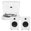 Victrola Automatic Turntable &Amp; Tempo Speakers Bundle - White – Nice N Cheap Variety Store Victrola Automatic Turntable &Amp; Tempo Speakers Bundle In White Complete System Setup