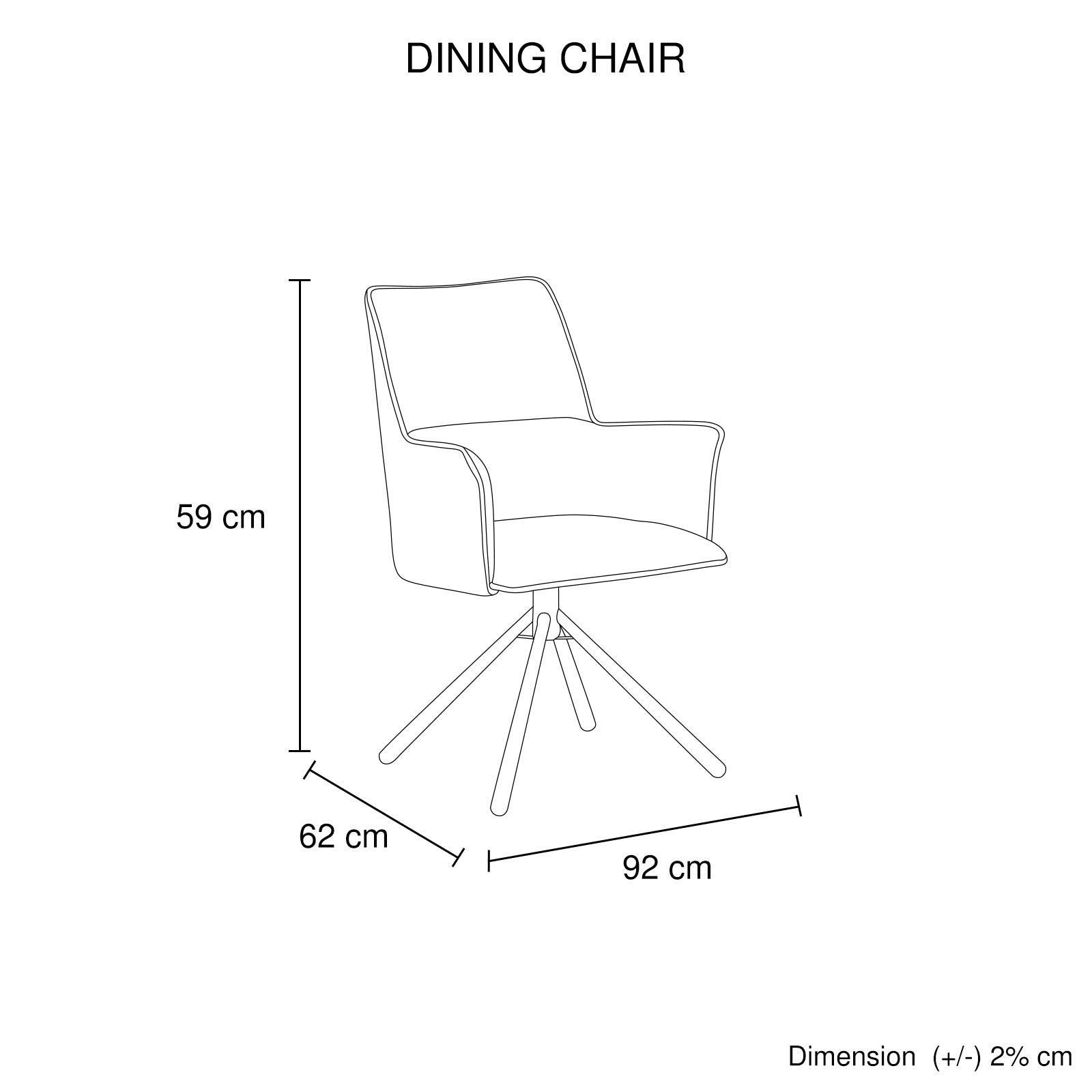 Dining Chair Green Linen Fabric Upholstered Seat Powder Coated Iron Legs – Nice N Cheap Variety Store Dining Chair Green Linen Fabric Upholstered Seat Powder Coated Iron Legs - Image 6