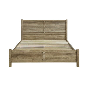 King Size Bed Frame Natural Wood Like Mdf In Oak Colour – Nice N Cheap Variety Store King Size Bed Frame Natural Wood Like Mdf In Oak Colour - Image 3
