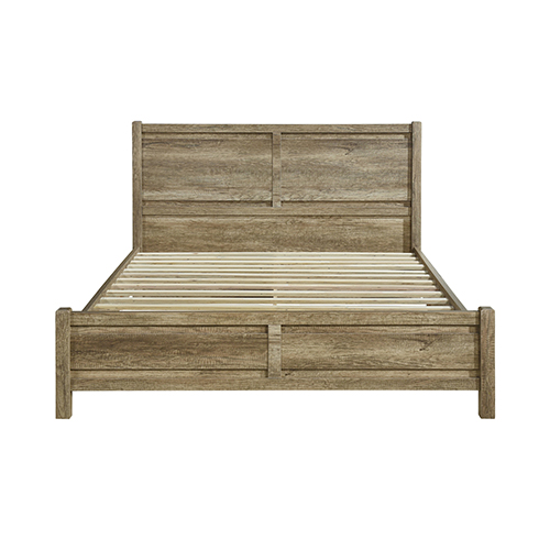King Size Bed Frame Natural Wood Like Mdf In Oak Colour – Nice N Cheap Variety Store King Size Bed Frame Natural Wood Like Mdf In Oak Colour - Image 3