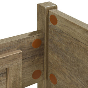 King Size Bed Frame Natural Wood Like Mdf In Oak Colour – Nice N Cheap Variety Store King Size Bed Frame Natural Wood Like Mdf In Oak Colour - Image 6